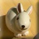 pottery rabbit figure