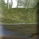 earthenware leaf bowl with frog
